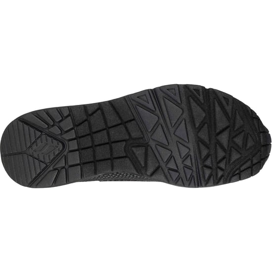Skechers UNO - Glanzende Schubben Polyurethaan Dames Zwarte Standaard Sneakers - Image 2