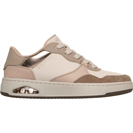 Skechers UNO CTL - Subtiele Glans Polyurethaan Dames Taupe/Multi Standaard Sneakers - Image 5