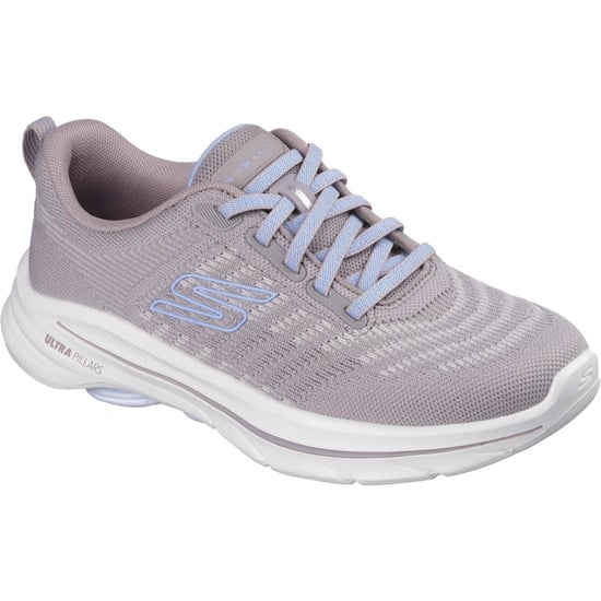 Skechers GO WALK 8 Britt Textiel Dames Taupe/Blauw Normale Sneakers - Image 1