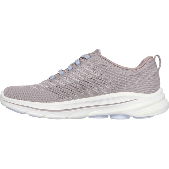 Skechers GO WALK 8 Britt Textiel Dames Taupe/Blauw Normale Sneakers - Image 4