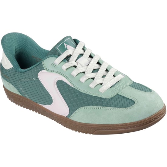 Skechers Hotshot - Everyday Ease Textile Women's Green/Pink Standard Trainers - Image 1