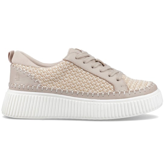 Hush Puppies Haisley Vävda Textil Dam Taupe Standard Sneakers - Image 5
