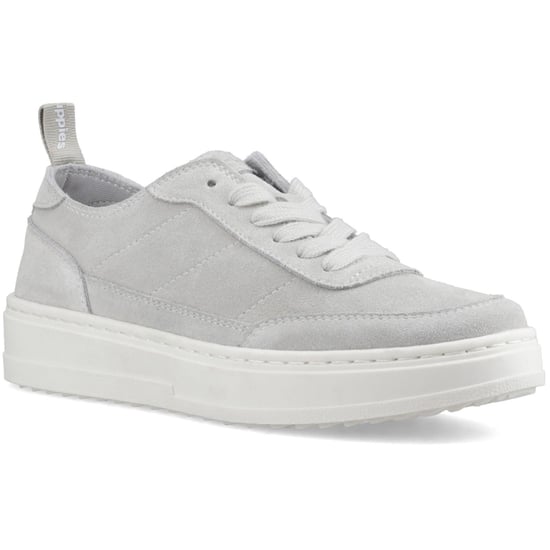 Hush Puppies Nesta Leren Dames Grijze Standaard Sneakers - Image 1