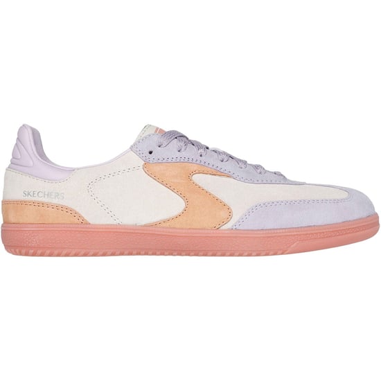 Skechers Hotshot For The Win Leather Women's Natural/Multi Standard Trainers - Image 5