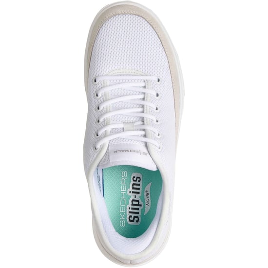 Skechers GoWalk Kommuter Textil Kvinna Vit Standard Skor - Image 3