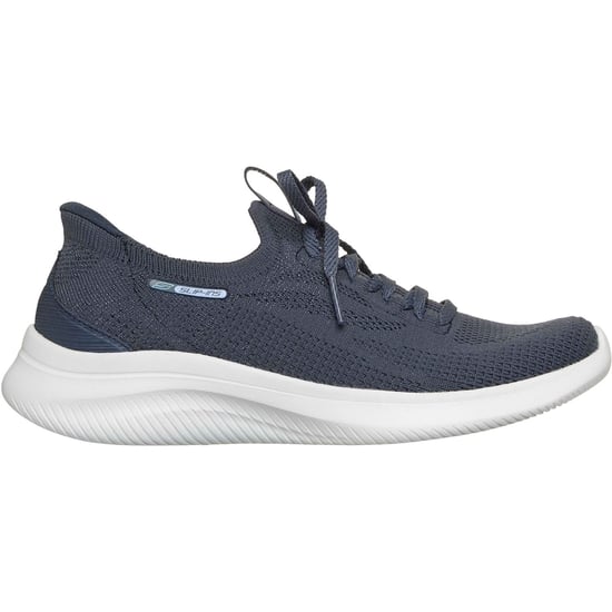 Skechers Ultra Flex 4.0 Textiel Dames Marineblauwe Standaard Sneakers - Image 5