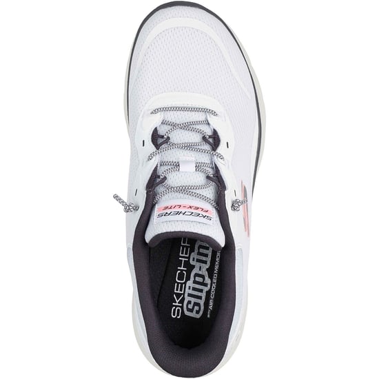 Skechers Flex Appeal 5.0 Easy Breezy Textil Kvinnors Vit/Multi Standard Sneakers - Image 3