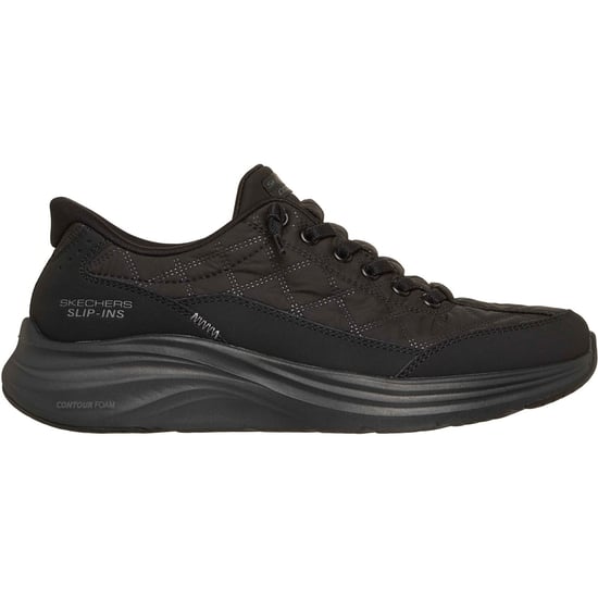 Skechers Contour Foam Cozy Fit Textile Women's Black Standard Trainers - Image 5