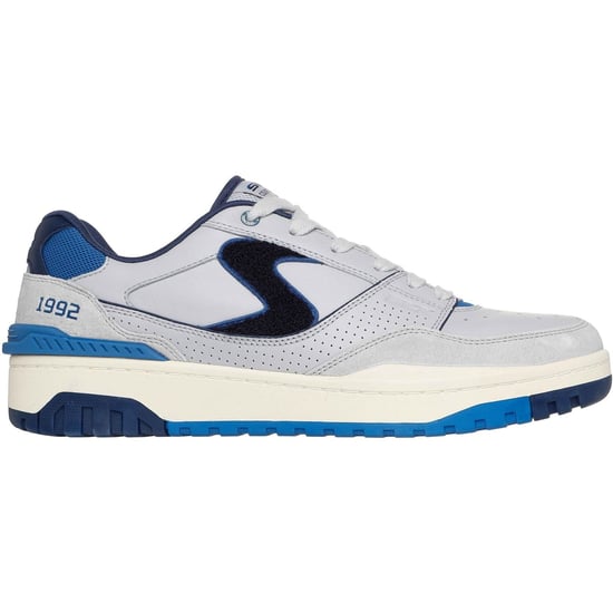 Skechers S-1992 Läder Herr Grå/Blå Standard Sneakers - Image 5