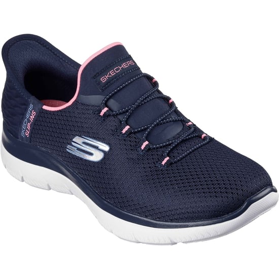 Skechers Summits - Diamond Dream Textile Women's Navy/Pink Standard Trainers - Image 1