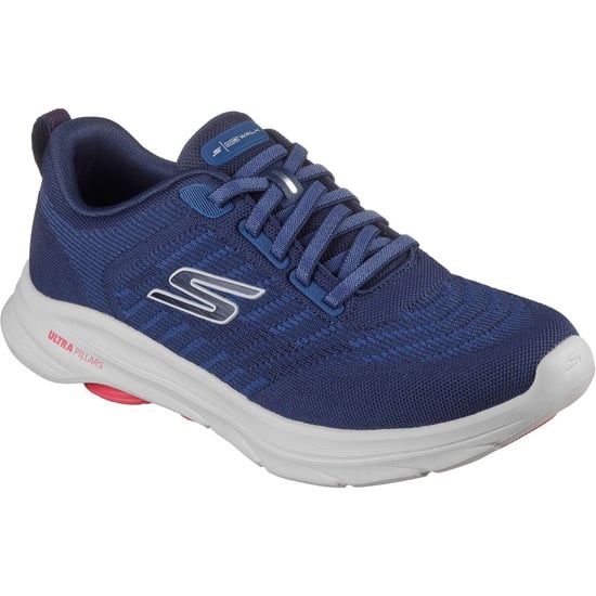 Skechers GO Walk 8 Dag Textiel Heren Navy/Rood Standaard Sneakers - Image 1