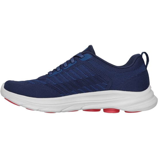 Skechers GO Walk 8 Dag Textiel Heren Navy/Rood Standaard Sneakers - Image 4