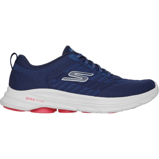 Skechers GO Walk 8 Dag Textiel Heren Navy/Rood Standaard Sneakers - Image 5