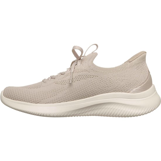 Skechers Ultra Flex 4.0 Textile Women's Natural Standard Trainers - Image 4