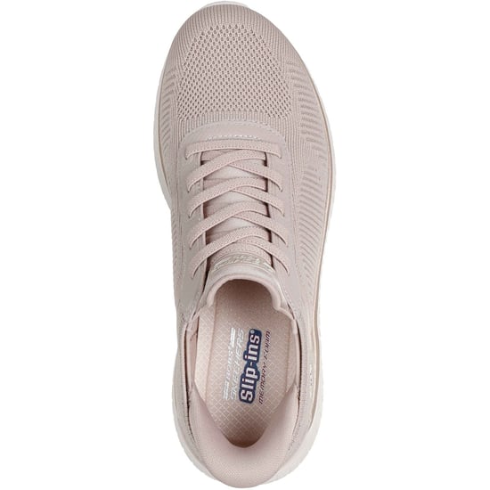 Skechers BOBS Sport Squad Chaos Textile Women's Natural/Gold Standard Trainers - Image 3