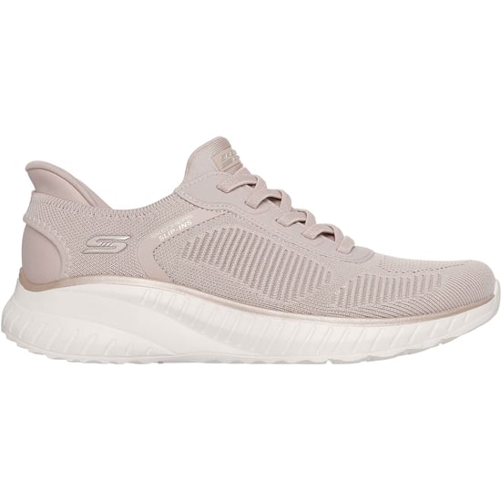 Skechers BOBS Sport Squad Chaos Textile Women's Natural/Gold Standard Trainers - Image 5