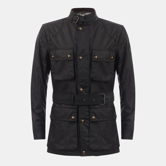 Men's Belstaff Waxed Cotton Trailmaster Jacket in Black - Image 1