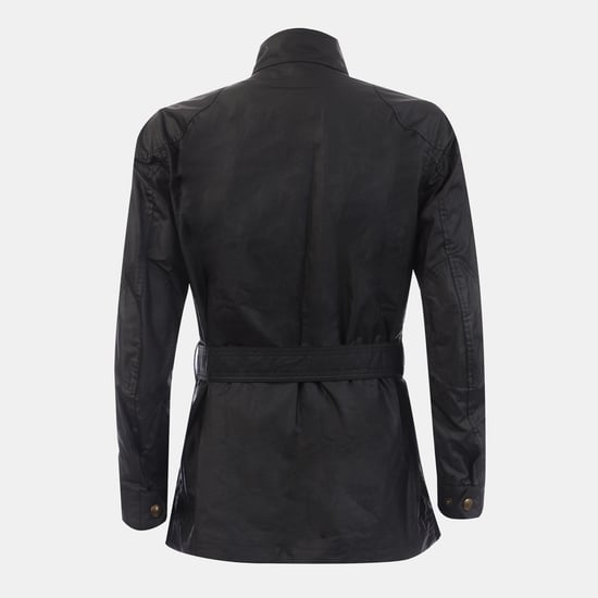Men's Belstaff Waxed Cotton Trailmaster Jacket in Black - Image 2