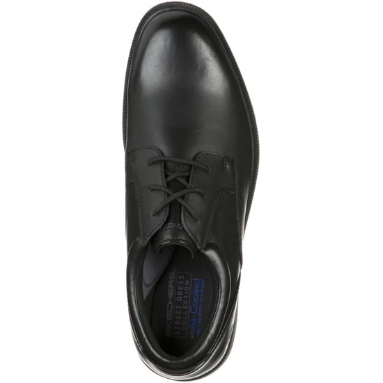 Skechers Dreston Rasmiss Läder Herr Svart Standard Snörskor - Image 3