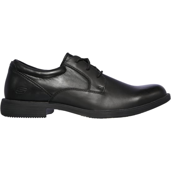 Skechers Dreston Rasmiss Läder Herr Svart Standard Snörskor - Image 5