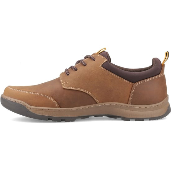 Hush Puppies THOM LACE UP Leather Men's Tan Standard Lace-Up Shoes - Image 4