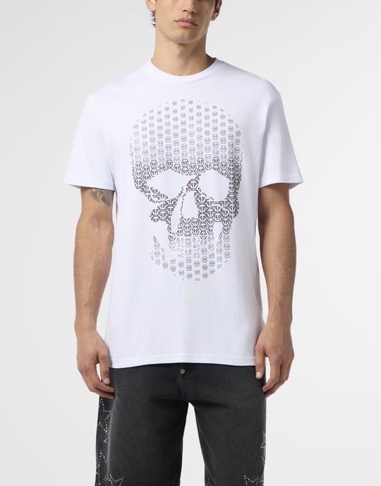 Round Neck T-Shirt Skull Strass Skull Strass - Image 2