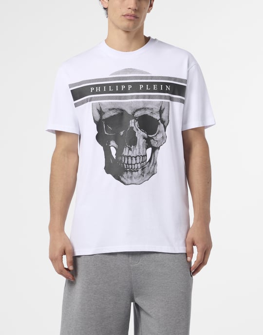 Rund halsad t-shirt med dödskallelogotyp - Image 2