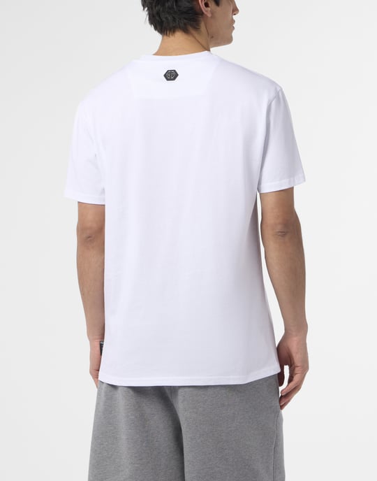 Rund halsad t-shirt med dödskallelogotyp - Image 5