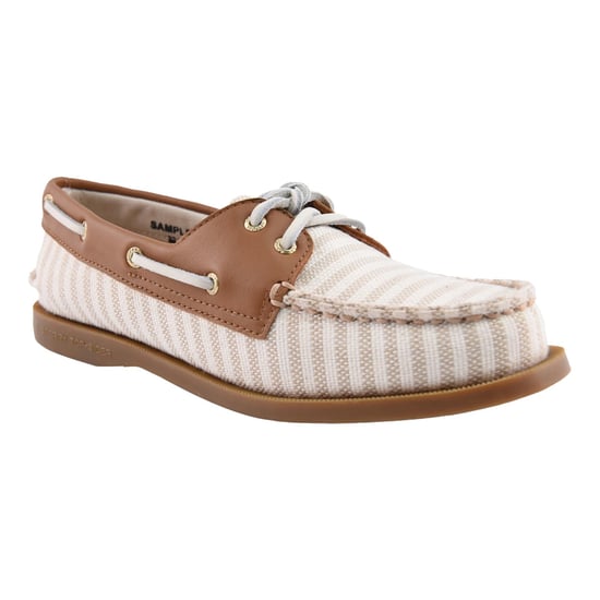 Sperry Authentiek Origineel Textiel Vrouwen Wit/Natuurlijk Standaard Bootschoenen - Image 6