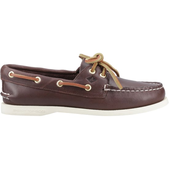 Sperry Authentic 2 Eye Leather Women's Brown Standard Boat Shoes - Image 6