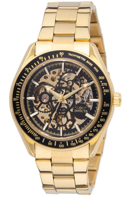 Invicta Objet D Art 49502 Heren Horloge - Automatisch Uurwerk - Roestvrij Staal met zwarte Wijzerplaat - 47mm - Image 1