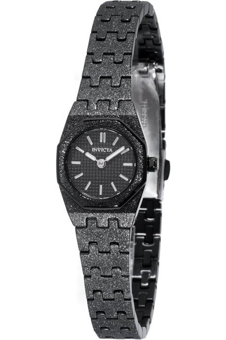 Invicta Mini 49873 Dames Horloge - Quartz Uurwerk - Roestvrij Staal met zwarte Wijzerplaat - 19mm - Image 1