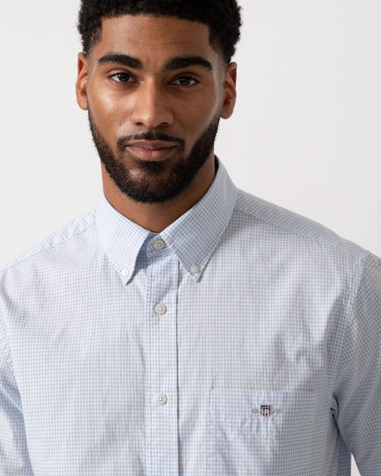 GANT Regular Fit Shirt in Light Blue - Image 3