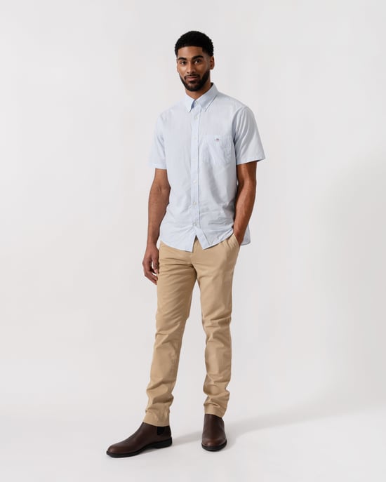 GANT Regular Fit Shirt in Light Blue - Image 4
