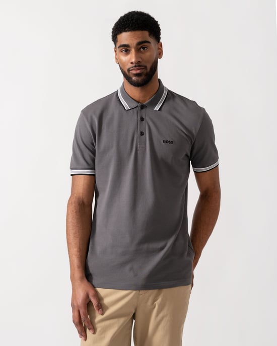 Paddy Polo Shirt in Grey - Image 1