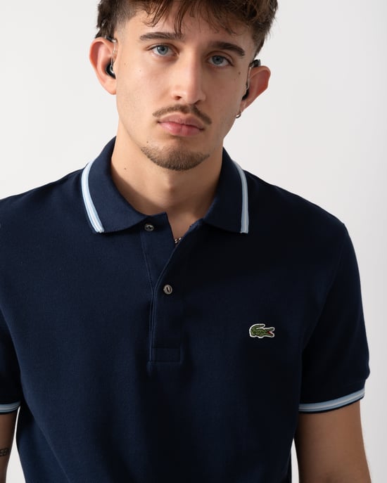 Regular Fit Polo Shirt in Dark Blue - Image 4