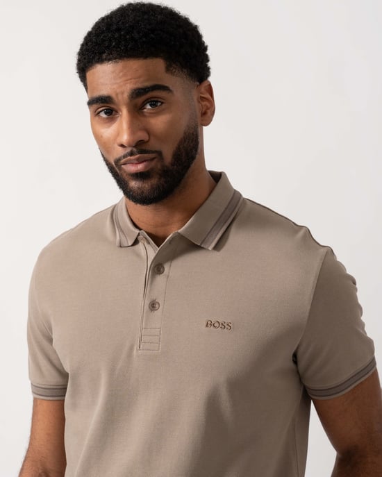 Paddy Polo Shirt in Sage Green - Image 4
