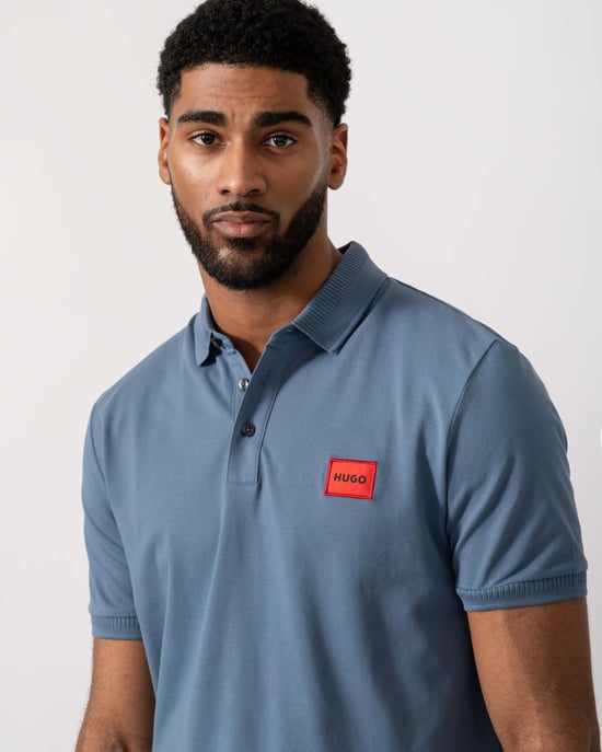 Dereso222 Slim-Fit Polo Shirt in Blue - Image 3