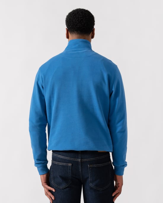Quarter Zip Sweatshirt in Sky Blue - Image 2