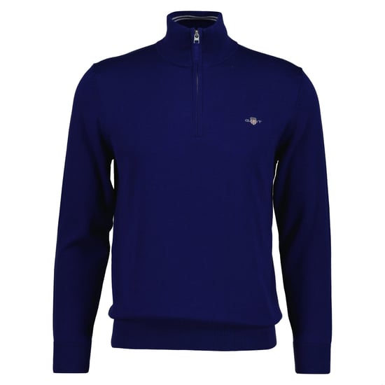 Gant Classic Cotton Half Zip Knitted Jumper - Image 1