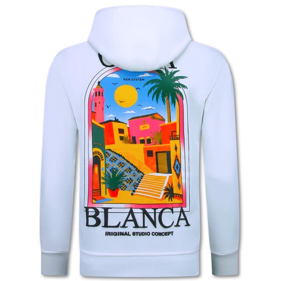 True Rise Oversized hoodie met capuchon casa blanca - Image 1