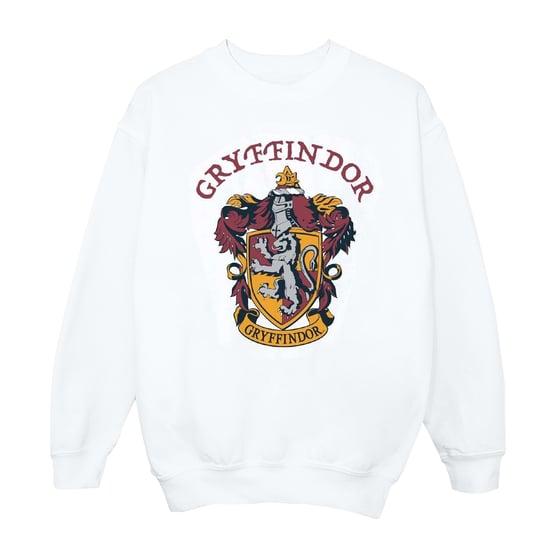 Harry Potter Jongens Gryffindor Katoenen Sweatshirt (Wit) - Image 1