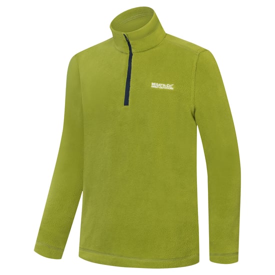 Regatta - Geweldige Outdoors Kinder Hot Shot II Half Zip Fleece Hoodie (Lichte Salie) - Image 3