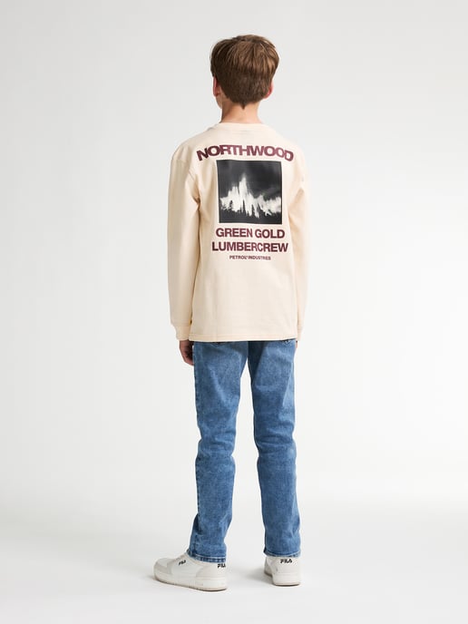 Petrol Industries - Jongens Backprint T-shirt White Mountain - Geel - Image 6