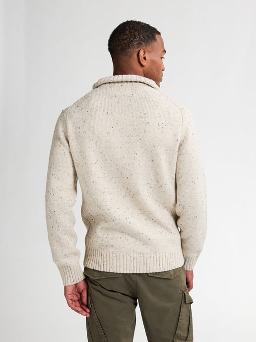 Petrol Industries - Knitted Half-Zip Sweater Denver Men - White - Image 4