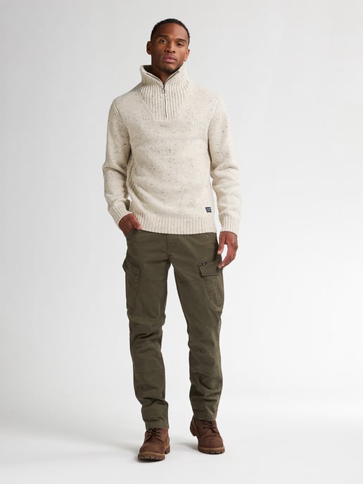 Petrol Industries - Knitted Half-Zip Sweater Denver Men - White - Image 5