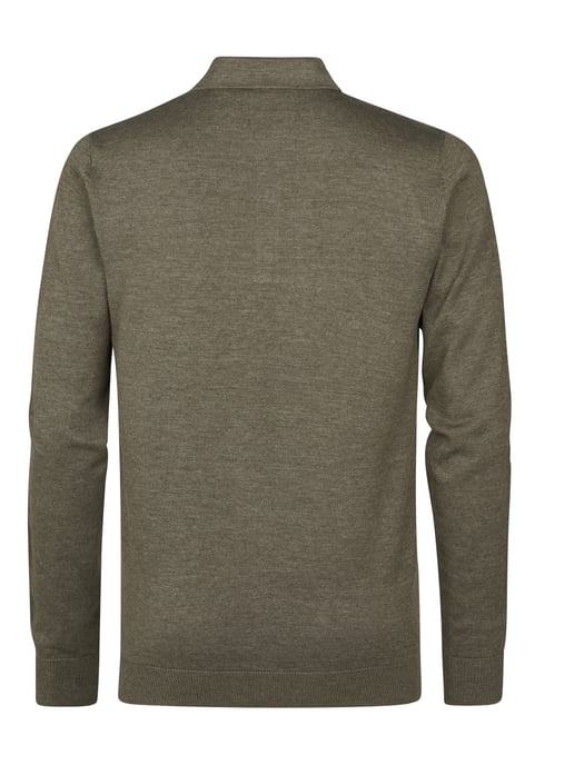 Petrol Industries - Knitted Polo with Long Sleeves Carolina Men - Green - Image 2