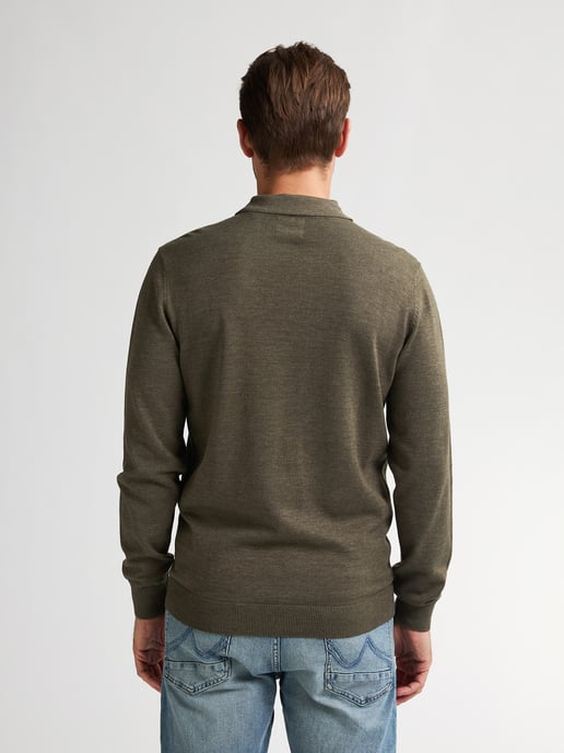 Petrol Industries - Knitted Polo with Long Sleeves Carolina Men - Green - Image 4