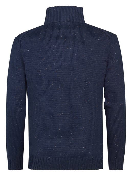 Petrol Industries - Knitted Half-Zip Sweater Denver Men - Blue - Image 2