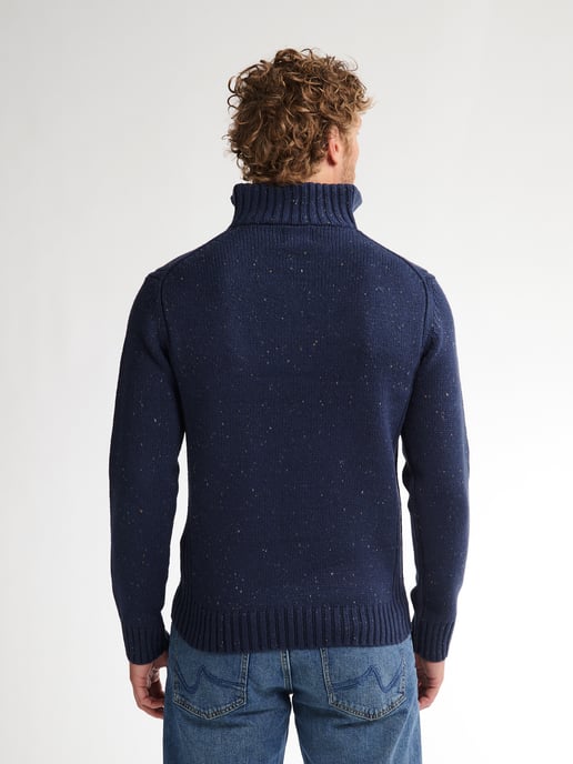 Petrol Industries - Knitted Half-Zip Sweater Denver Men - Blue - Image 4